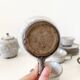 Service à café, tasses en grès émaillé vintage