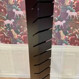 Black steel floor lamp