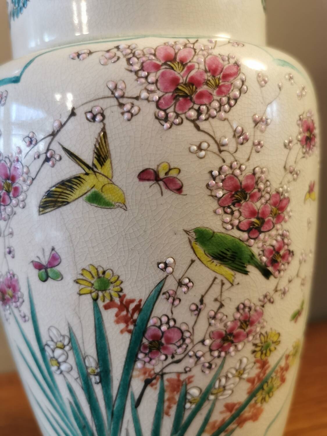 Antique Asian lamp base