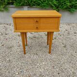 Vintage bedside table 2 drawers