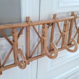 Rattan coat-rack in rattan