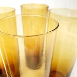 Amber blown glasses