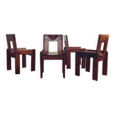 Pair of chairs by Silvio Coppola, Fratelli Montana edition, 1970.