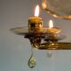 Venetian chandelier in mordoré murano glass by venini circa 1940