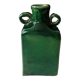 Vintage green vase with ears