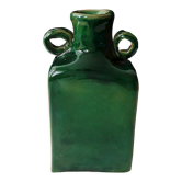 Vintage green vase with ears