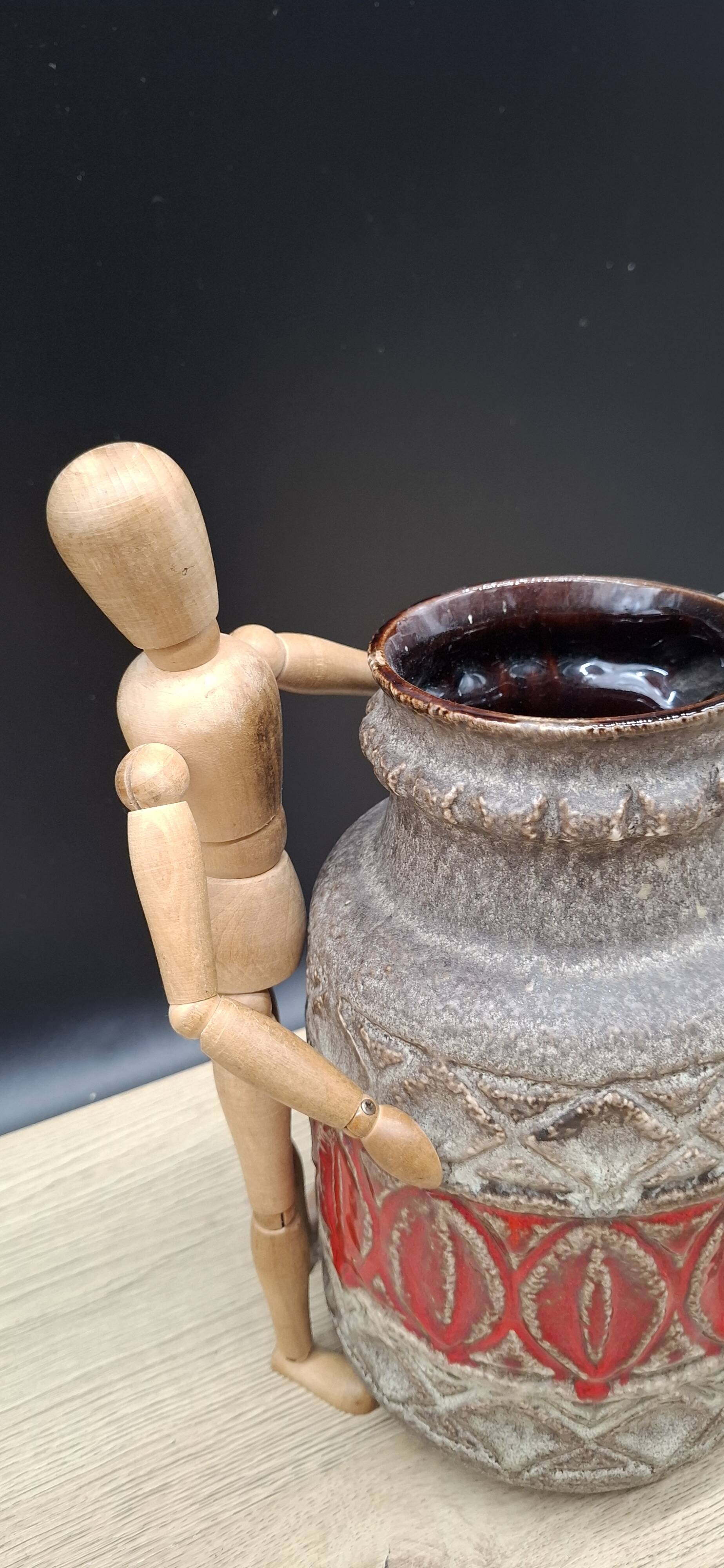 West Germany red vase 9325