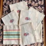 8 AR monogram napkins