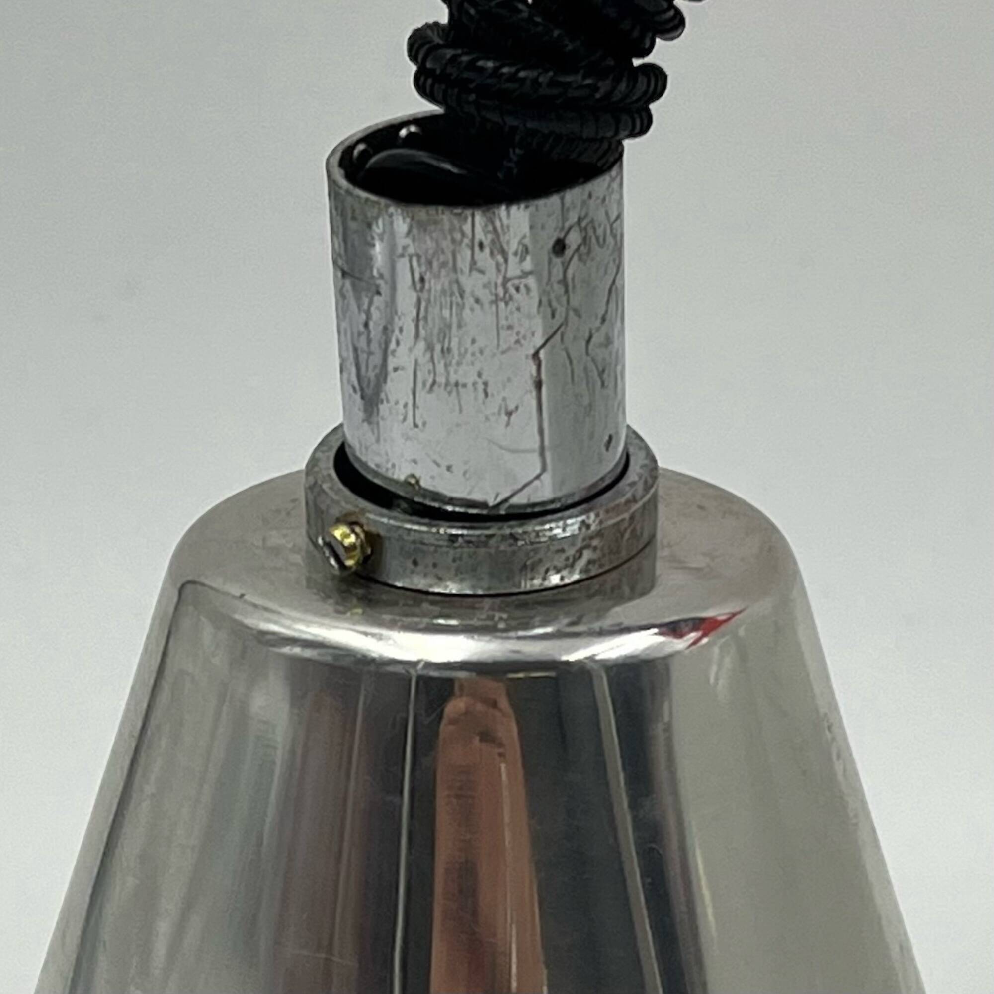 Vintage Pendant Light Made in Italy - Opaline Orange and White Glass, 1960s