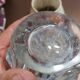 Chevet vintage pied cristal cristallerie de lorraine
