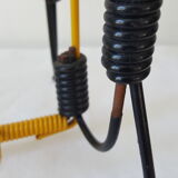 Black and yellow metal magazine holder 70s