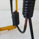 Black and yellow metal magazine holder 70s