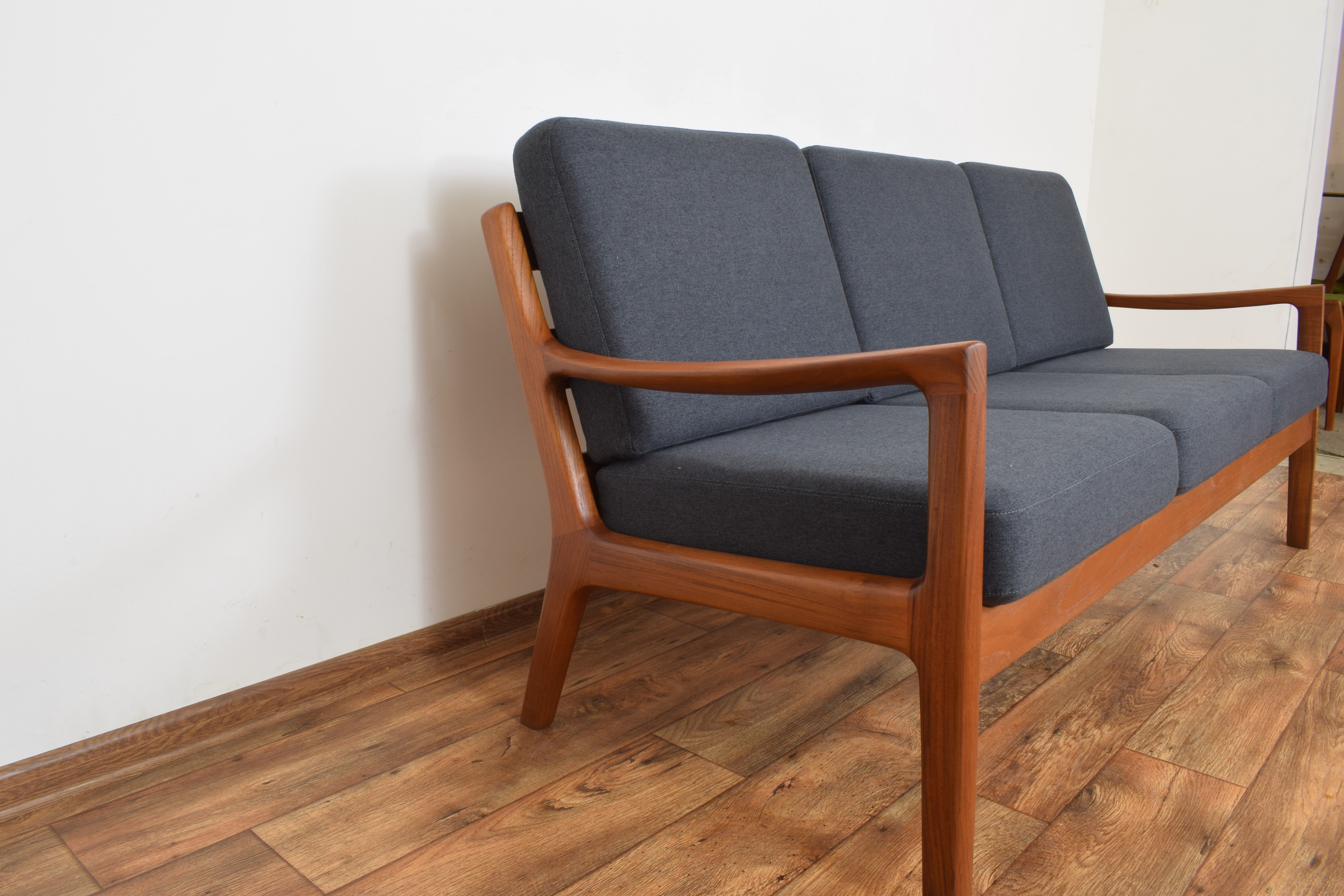 Danish teak Senator sofa by Ole Wanscher for Poul Jeppesens, 1950s