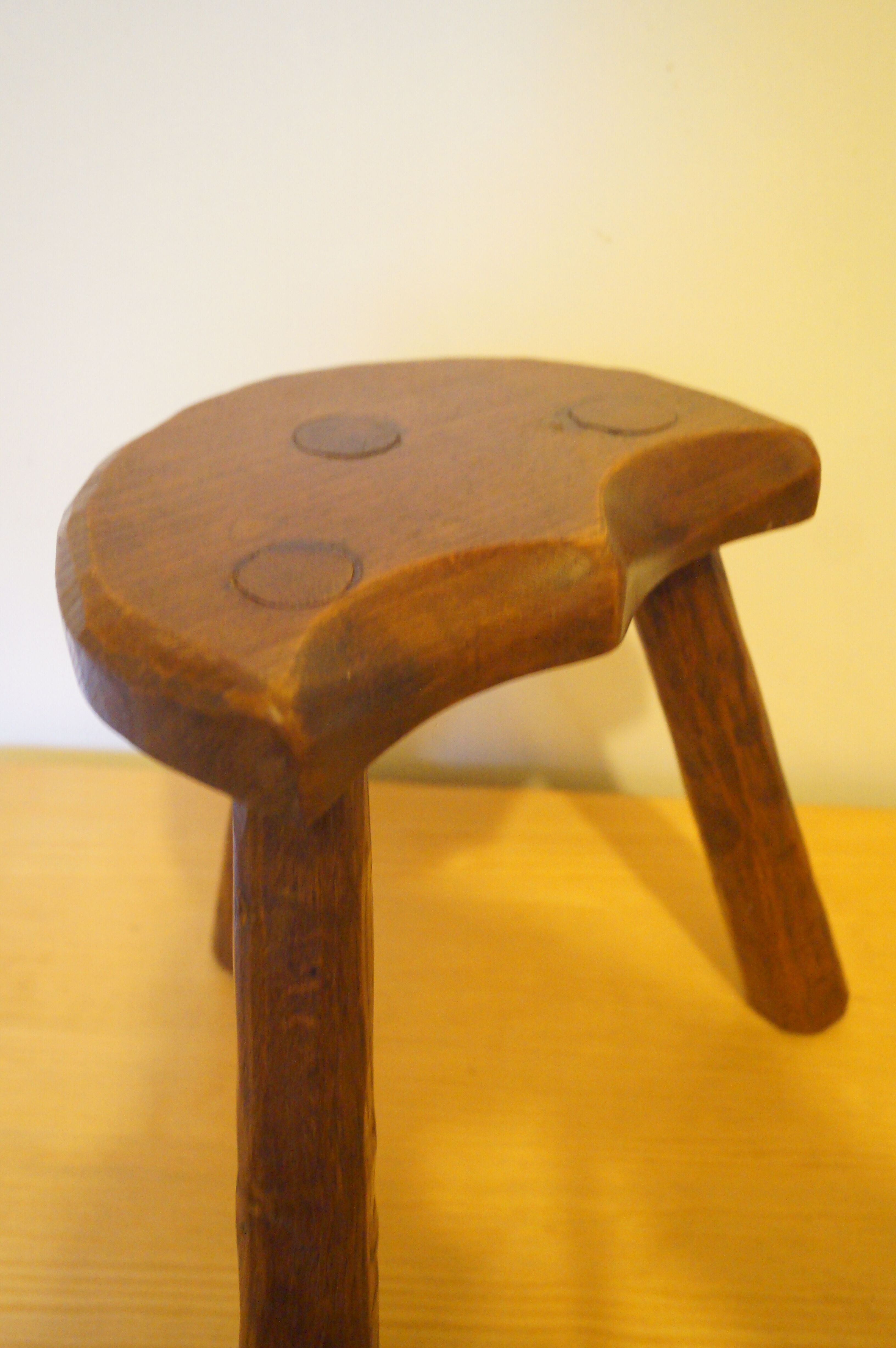 Brutalist design tripod stool