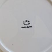 4 assiettes plates vintage faïence de Gien modèle Marie-Claire