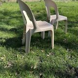 Paire de chaises Stamp Henry Massonnet vintage