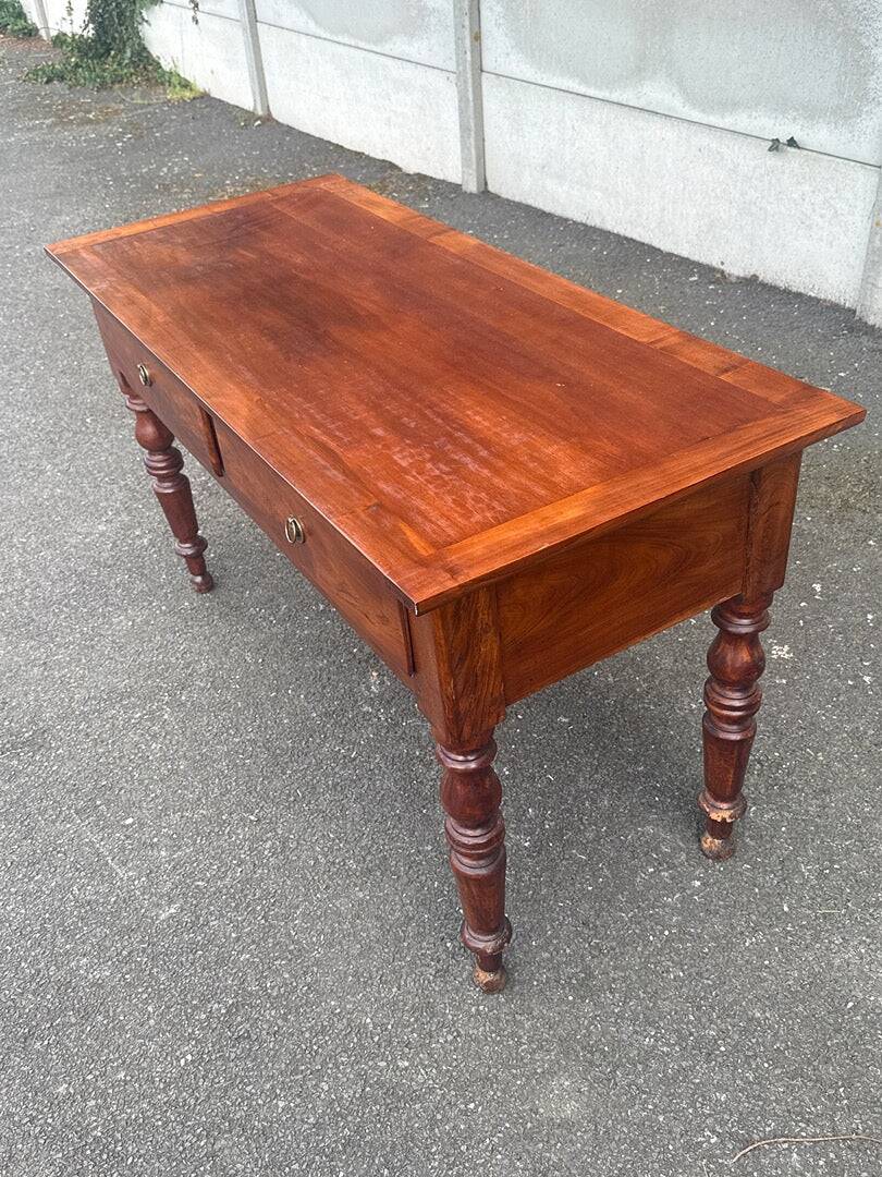 Wooden desk – Louis Philippe style – Furniture – Two drawers