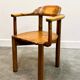 Lot de 6 fauteuils vintage en pin - chaises de salle à manger - chaises en pin par R. Steiner