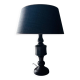 Dark wood table lamp