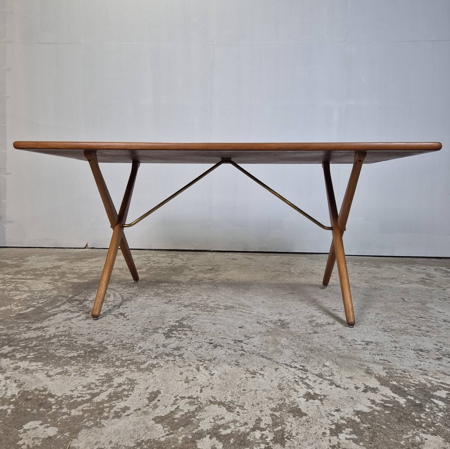 Hans Wegner, AT-303 Sawbuck vintage 1950s Danish dining table