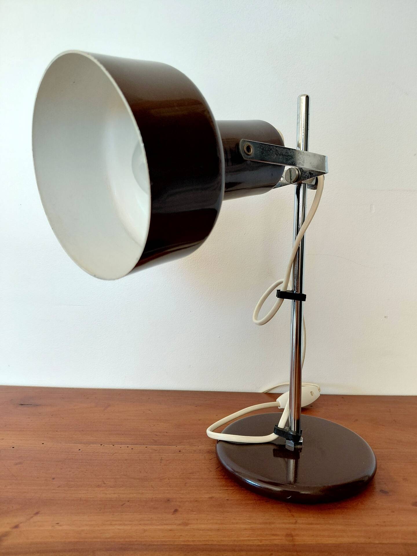Lampe de bureau ou chevet vintage Space Age orientable-Années 70