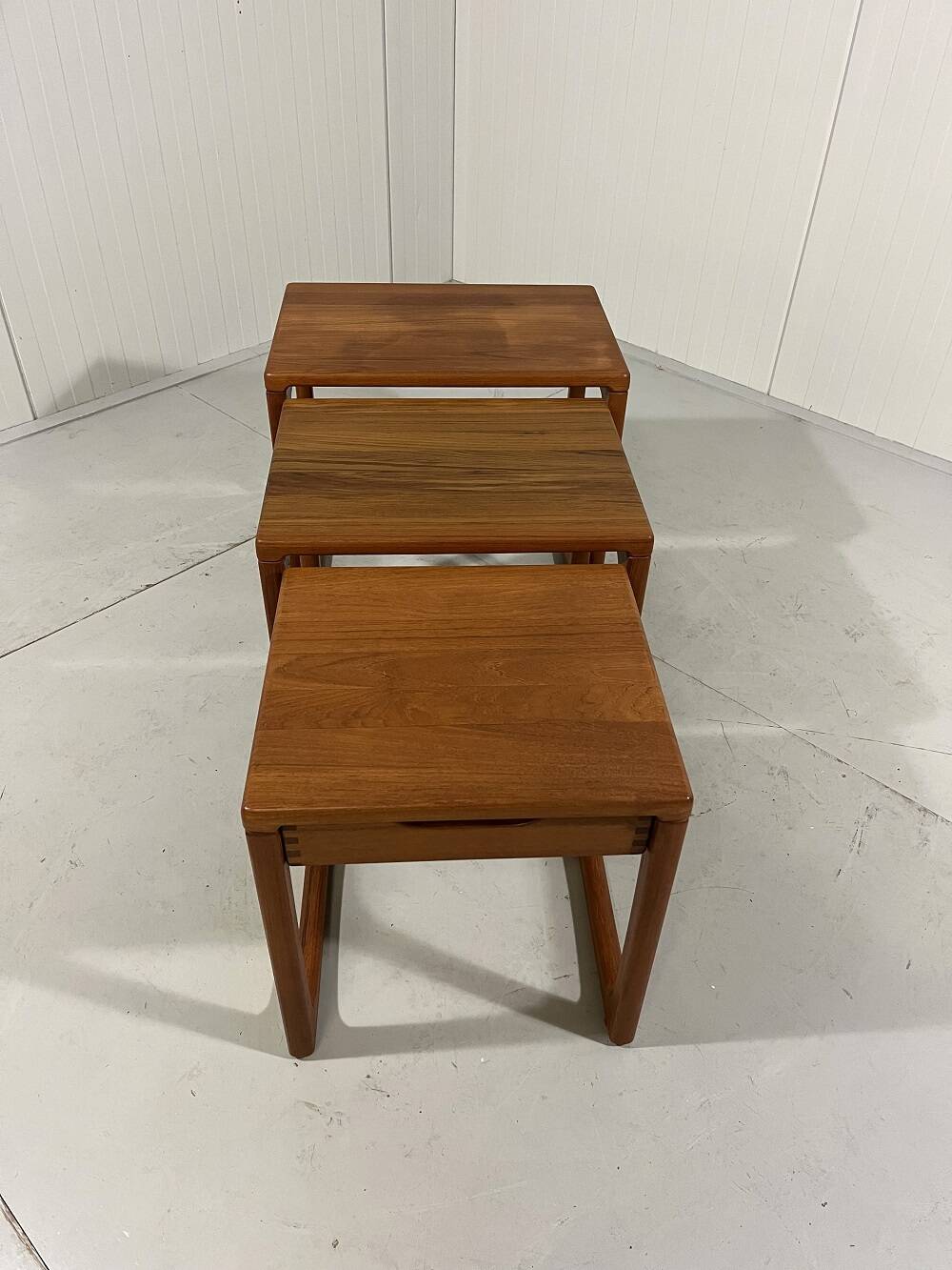 BR Gelsted teak nesting tables with drawer Denmark