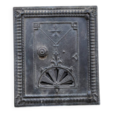 Ancienne porte de four ou cheminée 19eme fonte