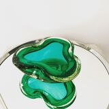 Murano bulicante green bowl