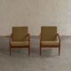 Set of 2 paperknife easy chairs by Kai Kristiansen, Denmark, 1960's