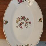 Digoin Sarreguemines oval presentation plates CONDEvintage model