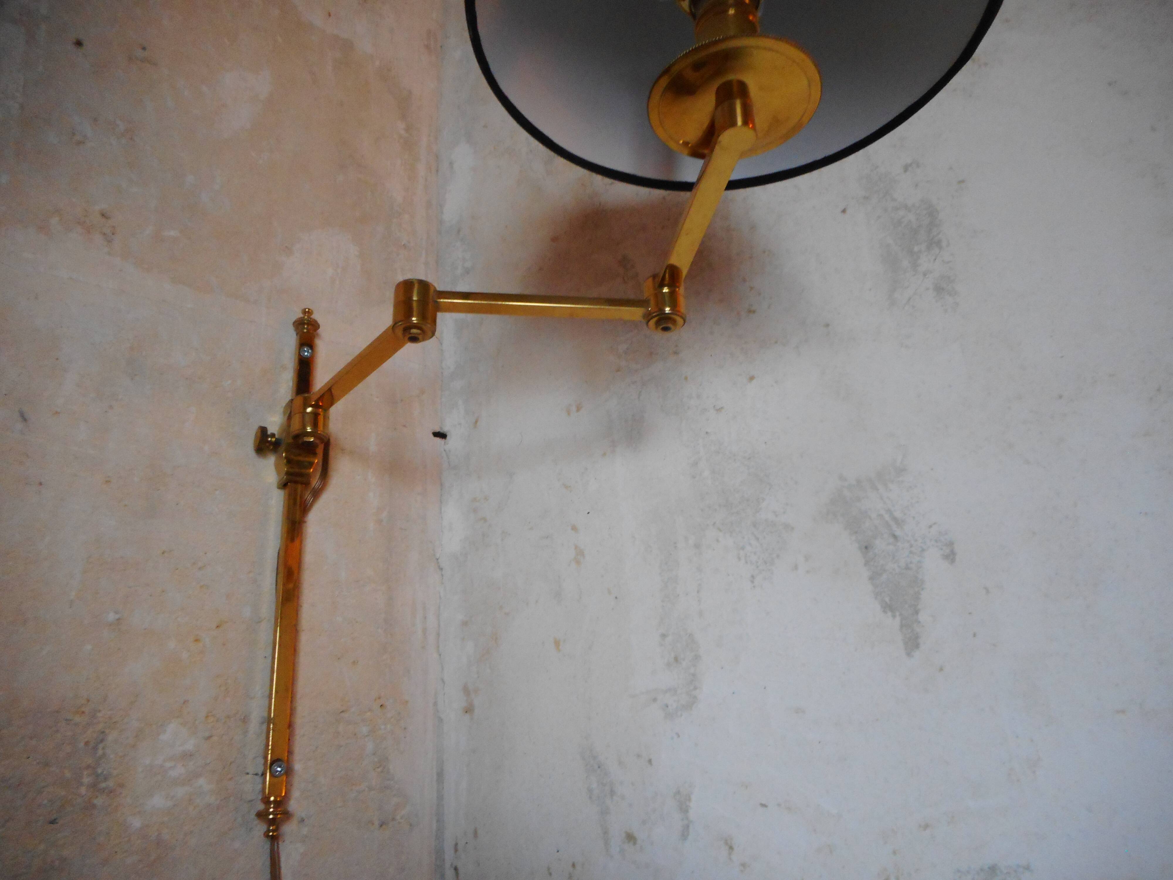 Pair of brass sconces
