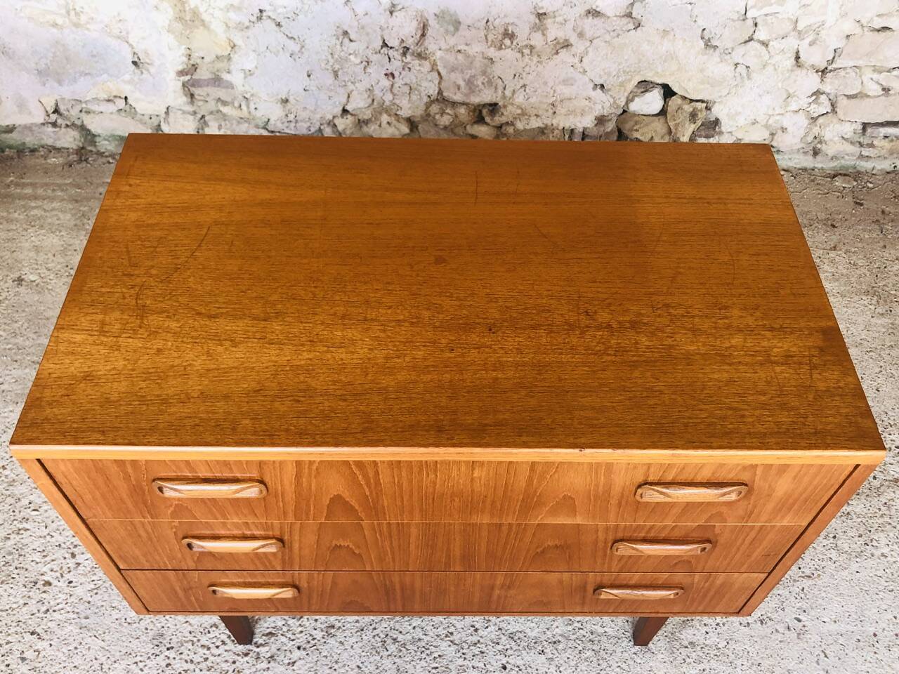 Vintage chest of drawers, Scandinavian style in teak by G plan.