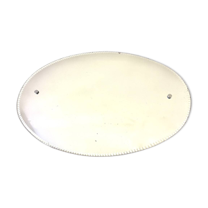 Grand miroir ovale biseauté