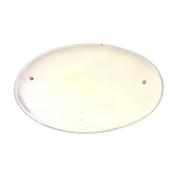 Large bevelled oval mirror 90x60 cm