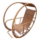 Circular Rocking Chair, MCM, 1960s, Italy