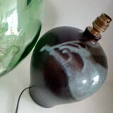 Enamelled stoneware lamp foot