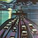 Pont à Seattle- Peinture à l'huile-Jérôme Dreyfus-1992