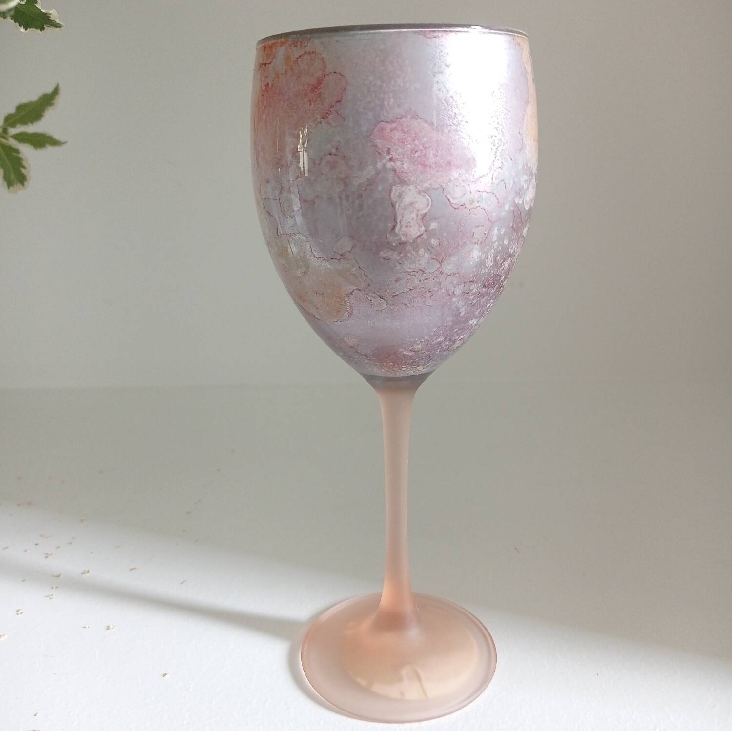 Decorated glass by the artist Jean Noël Bouillet