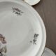 Assiettes à dessert porcelaine décor floral