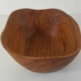 Olive wood bowl signed AB