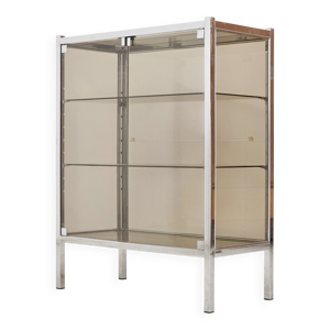 Meuble vitrine en métal - verre design