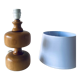 Lampe en bois tourné