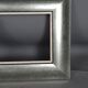 Frame wood lacquer silver 28,5x24,5 foliage 18,6x14,6 cm used
