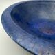 Brutalist Cup in Deep Blue Glazed Ceramic, Signed Studio Piece