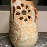 Vintage owl ceramic vase