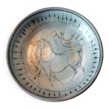 Large ceramic wall plate – Atelier Roy Montgolfier – unique piece