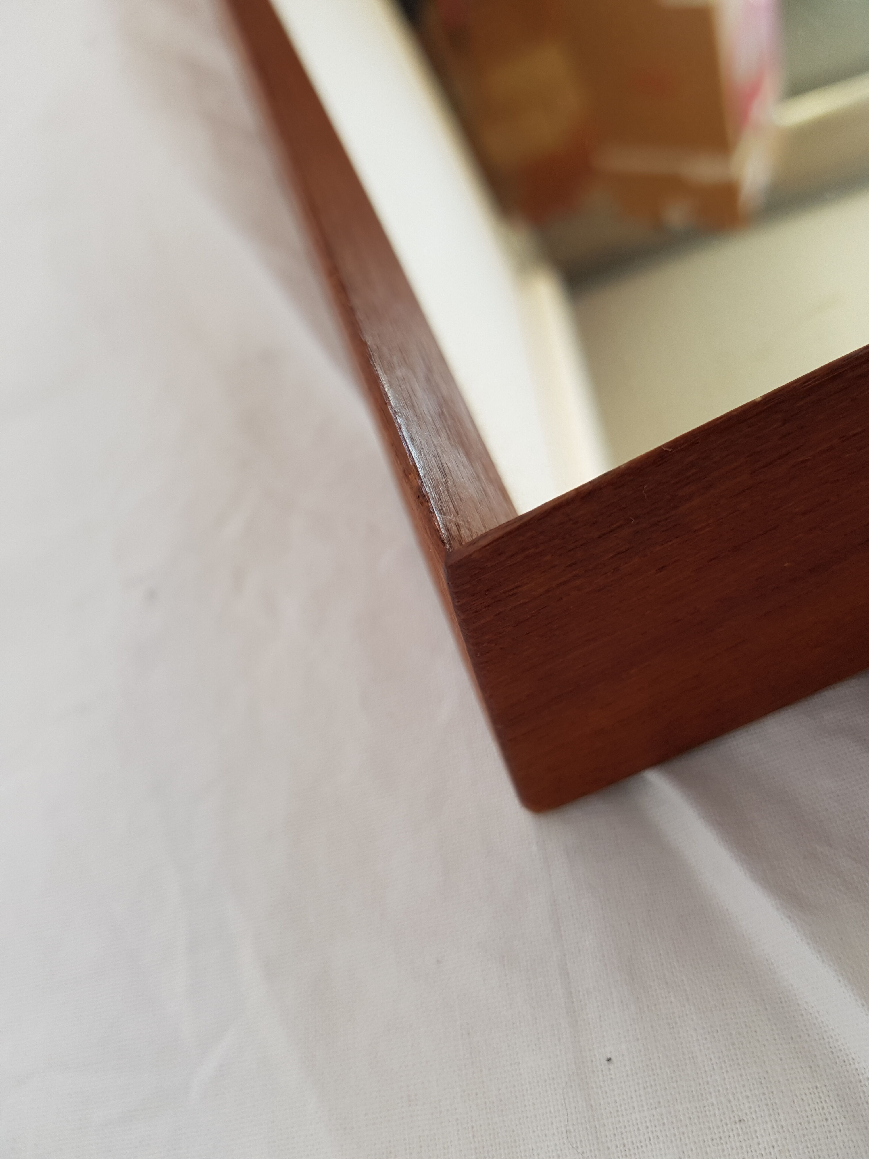 Teak mirror by Aksel Kjersgaard Denmark 1960