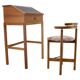 Danish Mahogany Writing Desk and High Chair by Rud Thygesen & Johnny Sørensen