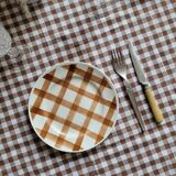 La Redoute x Selency lot de 4 assiettes dessert marron