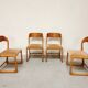 Series of 4 chairs Baumann Traineau